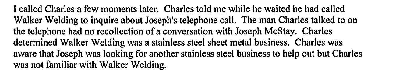 Detective DuGal report, Bates 001687