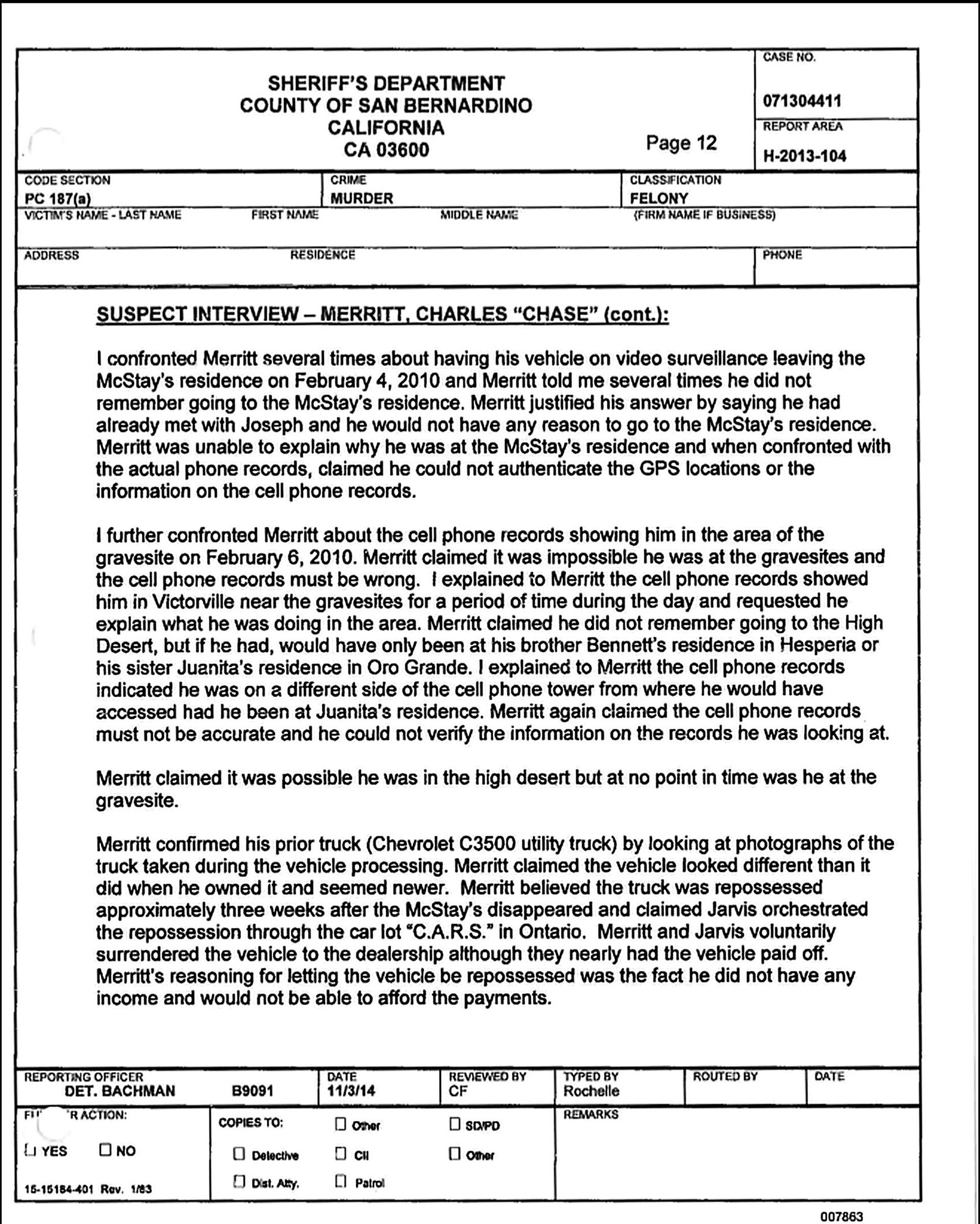 Bachman report, 11/3/14, page 12, full page