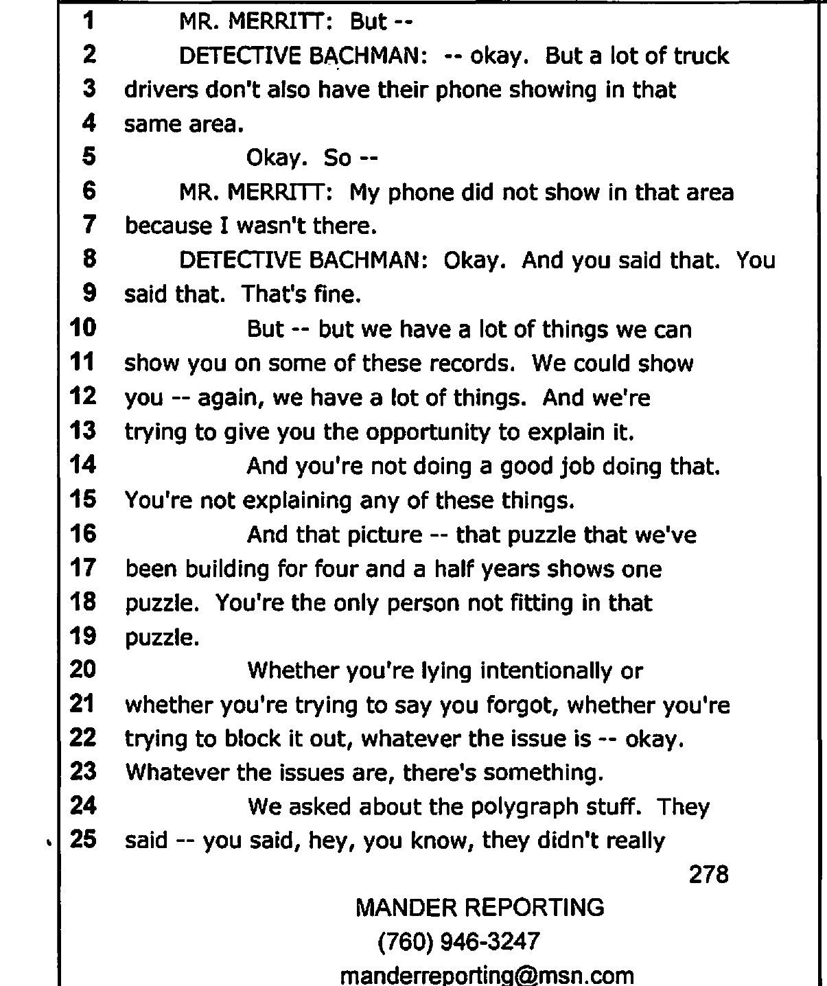 Interview transcript, page 278
