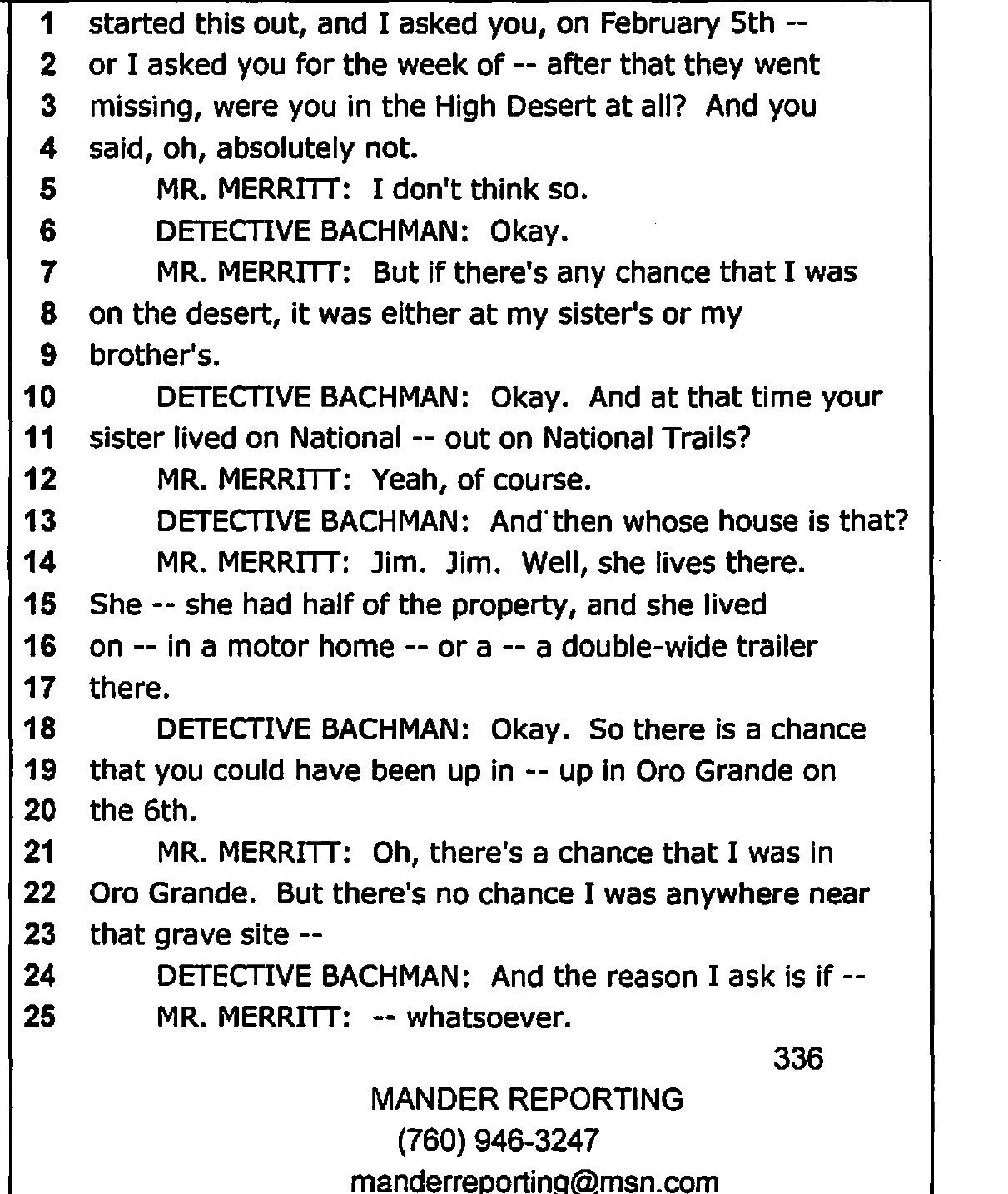 Interview transcript, page 336