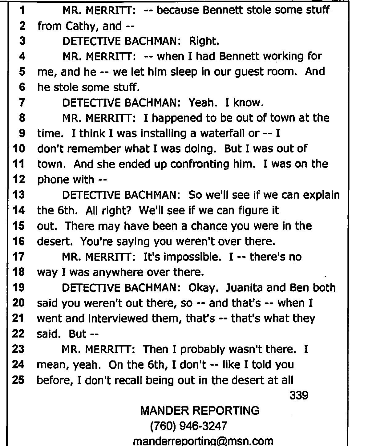 Interview transcript, page 339