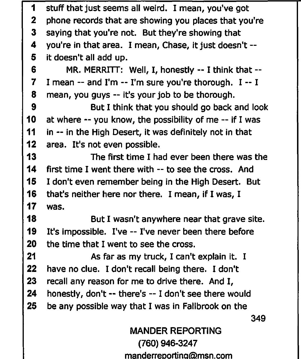 Interview transcript, page 349