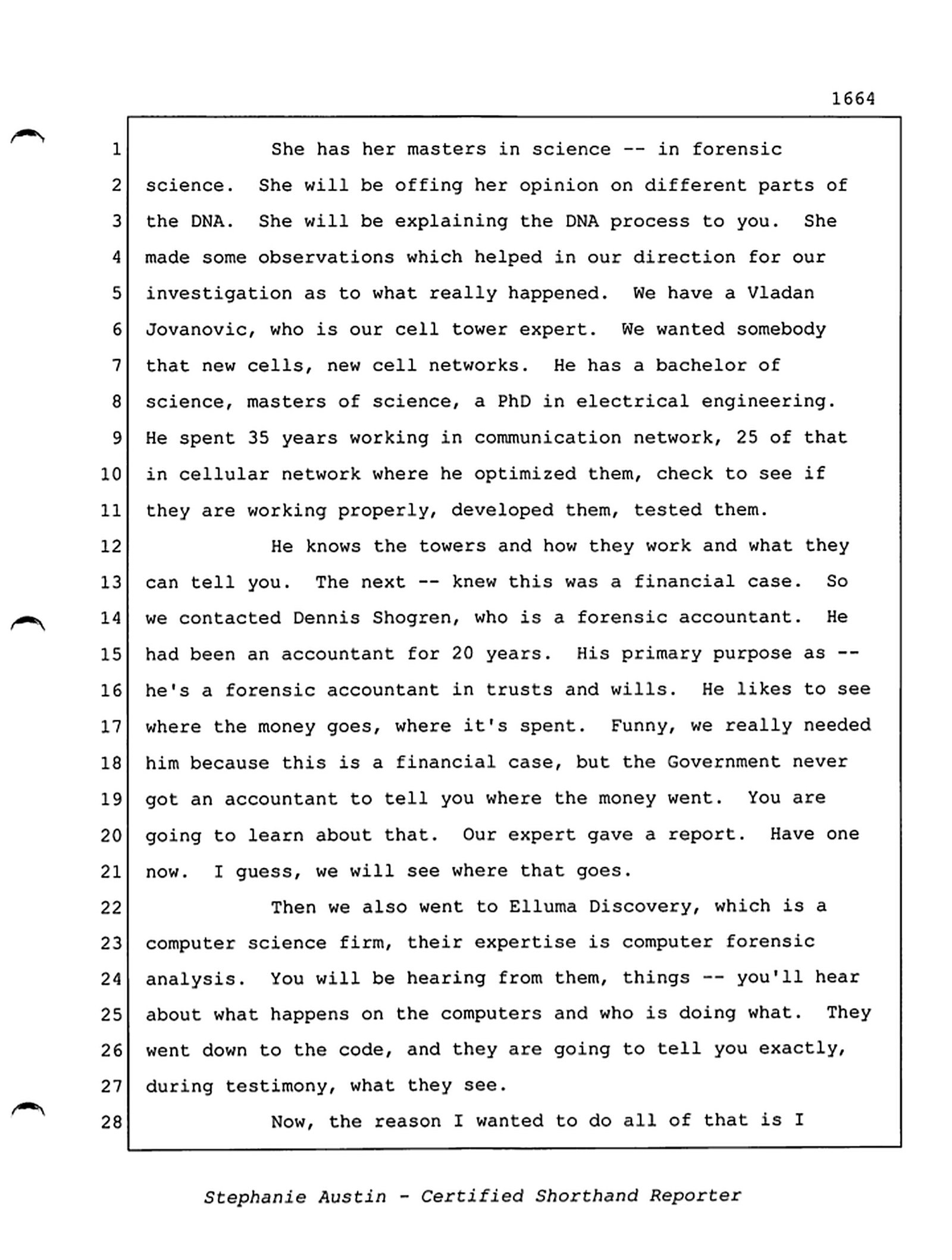 Reporter's Transcript page 1664