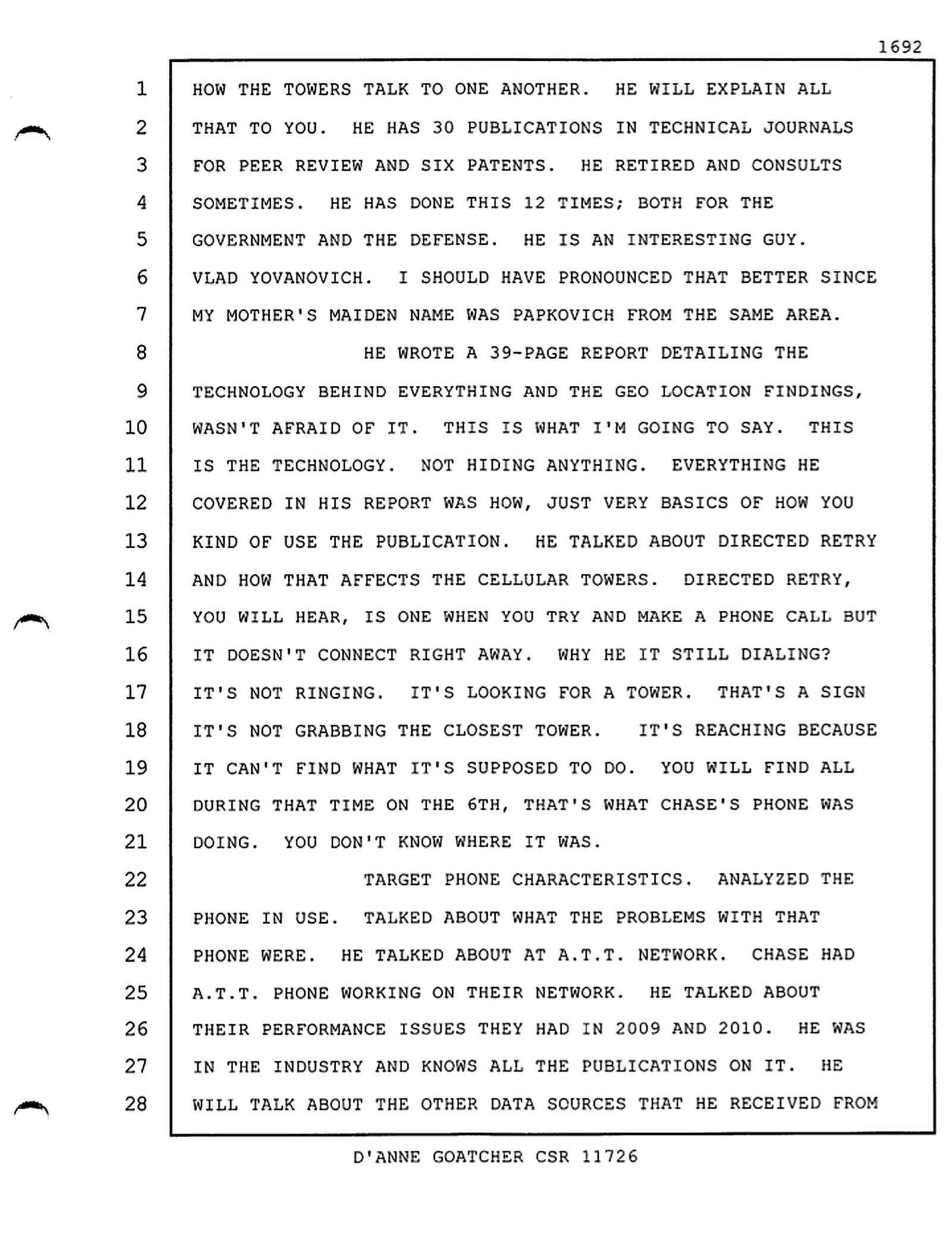 Reporter's Transcript page 1692