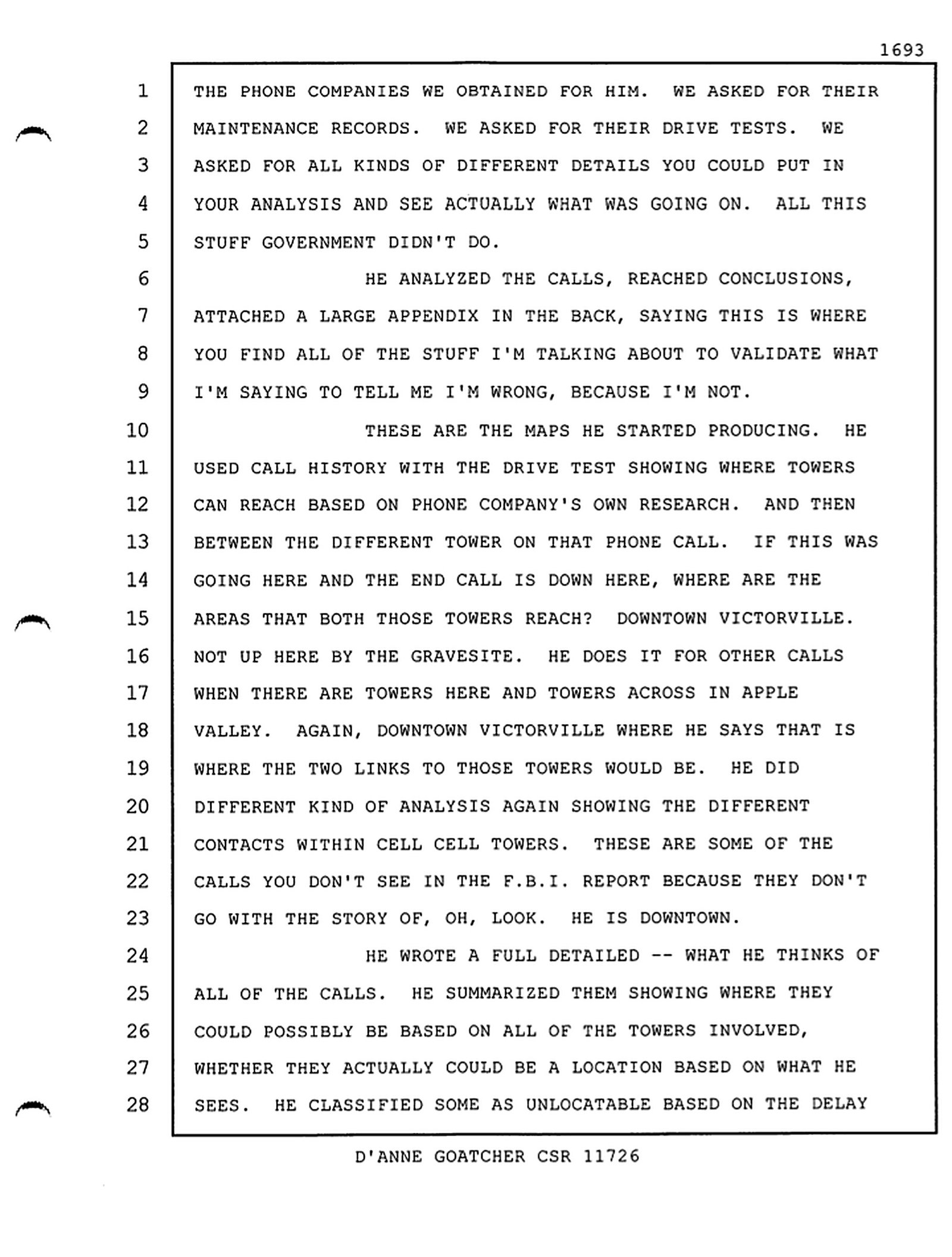 Reporter's Transcript page 1693