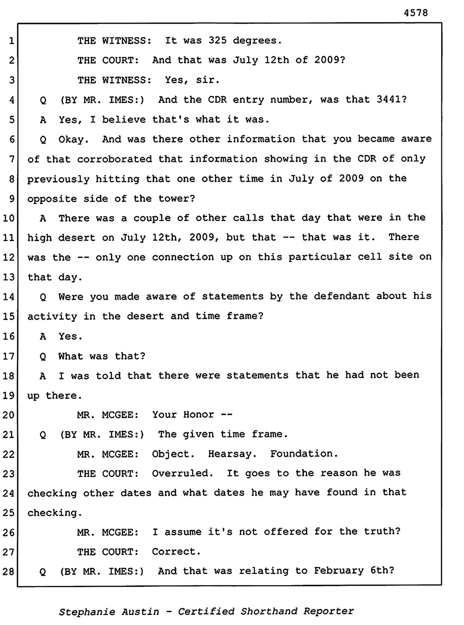 Reporter&rsquo;s transcript, page 4578