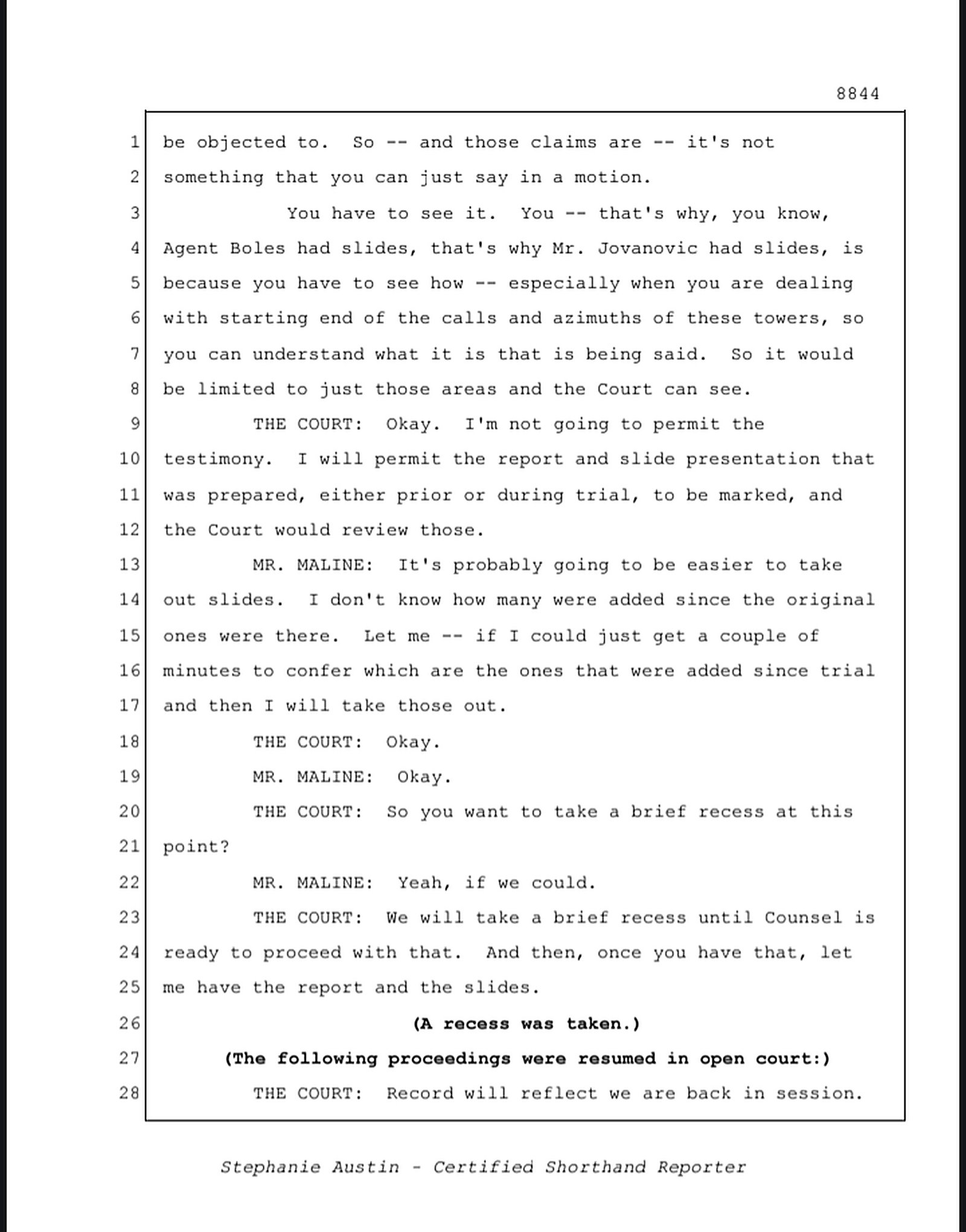 Reporter's Transcript page 8844