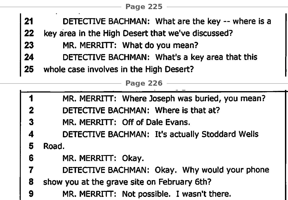 Interview transcript, 225:21-226:9