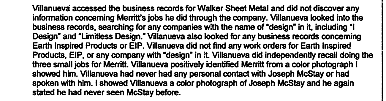 Detective Steers report, Bates 008030